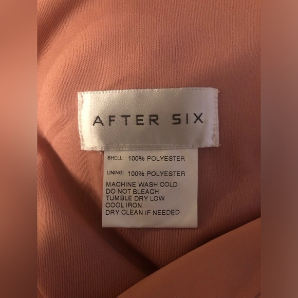 New After Six Women's Deep V-Neck Chiffon Maxi Dress Size 8R - Picture 4 of 5